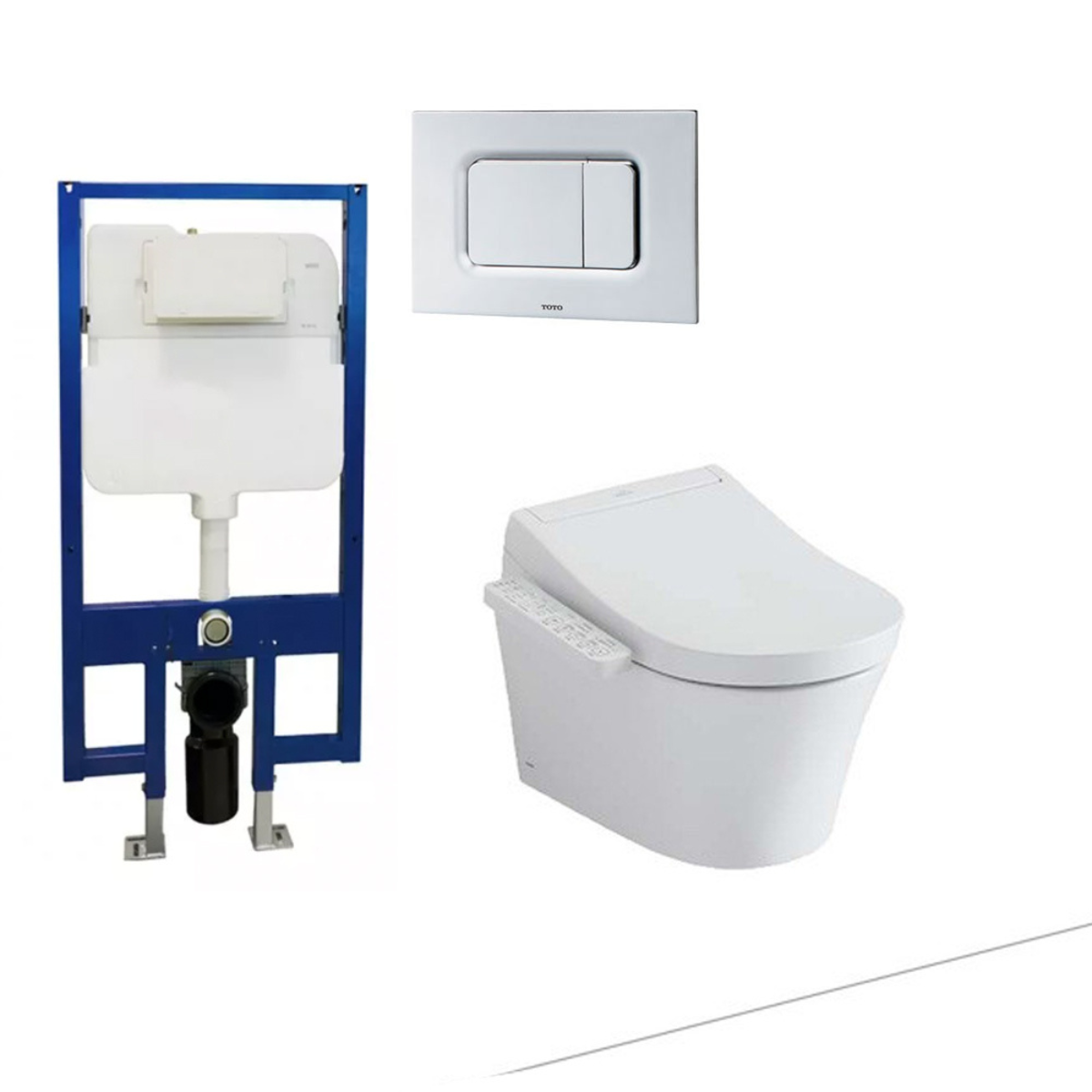 Bồn Cầu TOTO CW553#XW/TCF33320GAA#NW1/WH172A/MB170P#SS Treo Tường Nắp Điện Tử