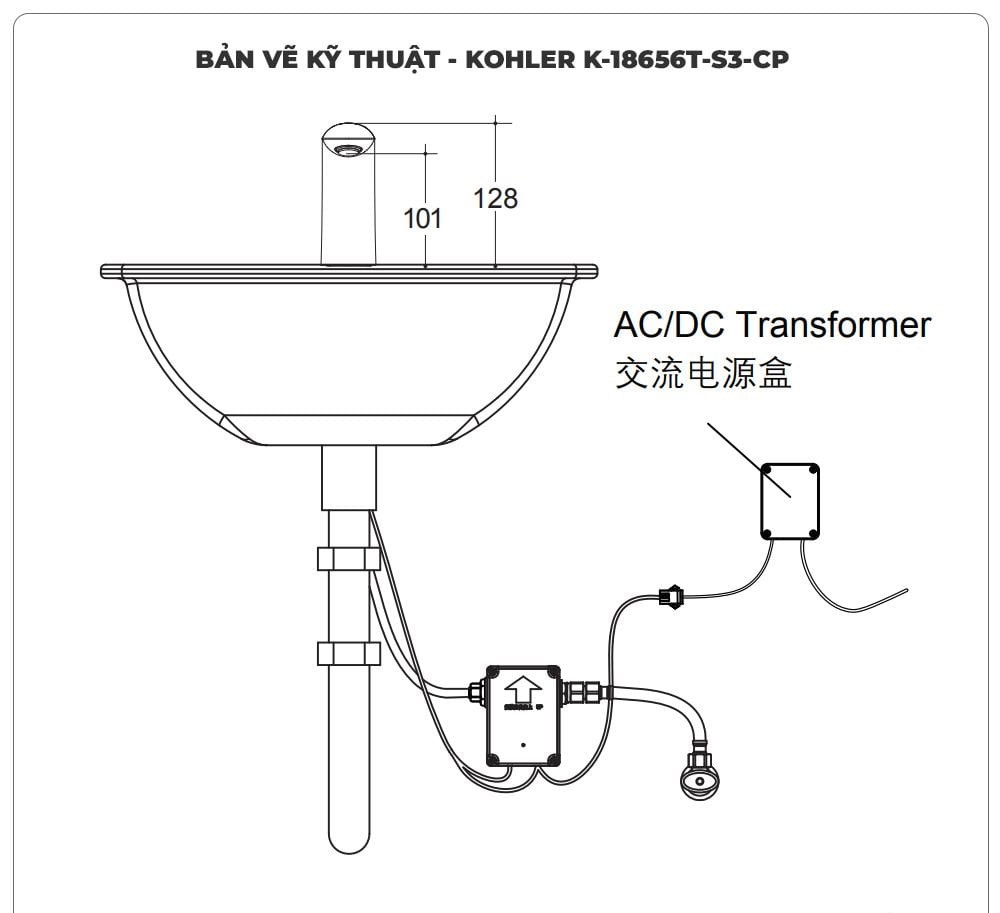 Vòi cảm ứng KOHLER K-18656T-S3-CP