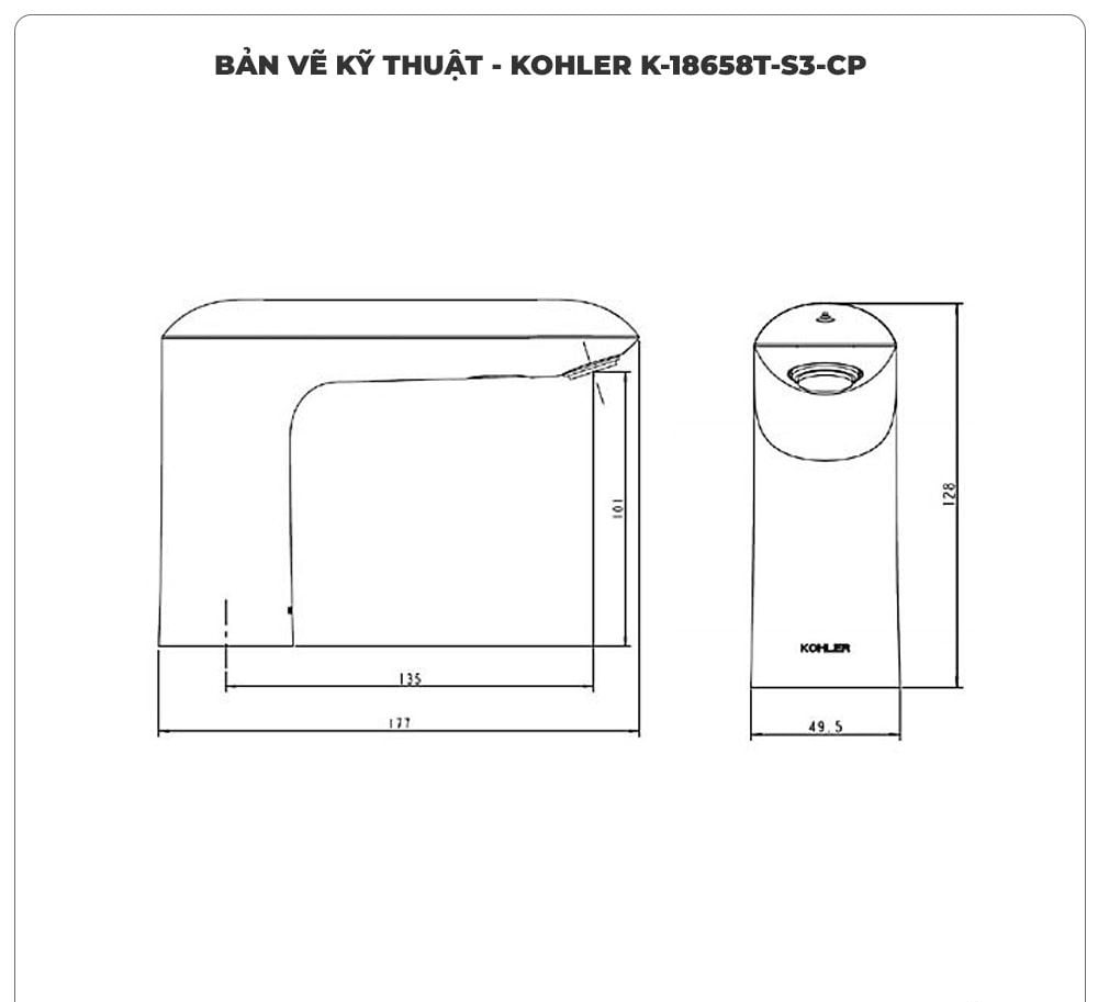 Vòi cảm ứng KOHLER K-18658T-S3-CP