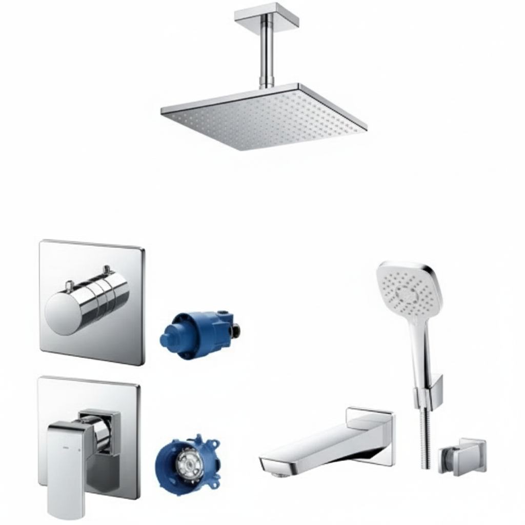 Sen Tắm TOTO TBG02303BA TBV02102B TBW08002A1 TBW02005V TBG07001B TBW08010A Âm Trần 3 Đường Nước