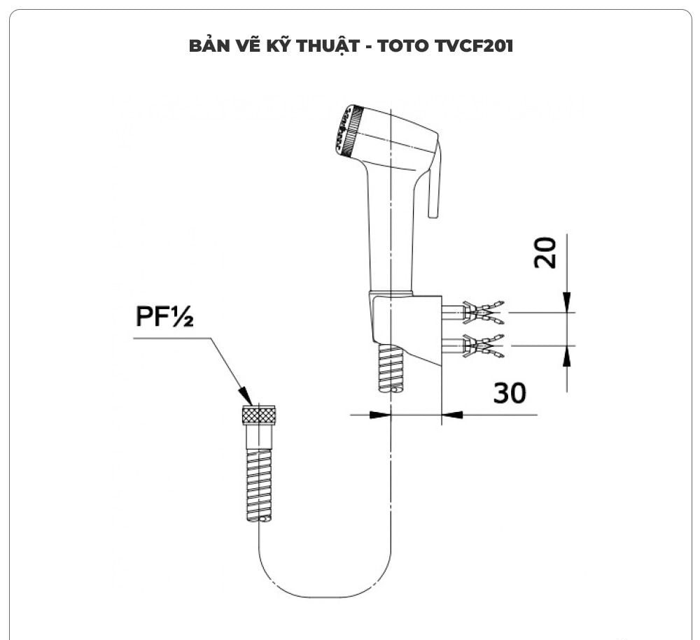 Vòi xịt vệ sinh TOTO TVCF201