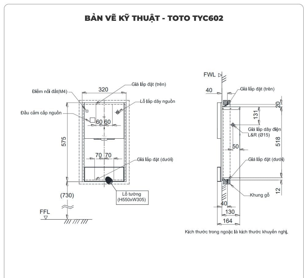 Máy sấy tay tự động TOTO TYC602