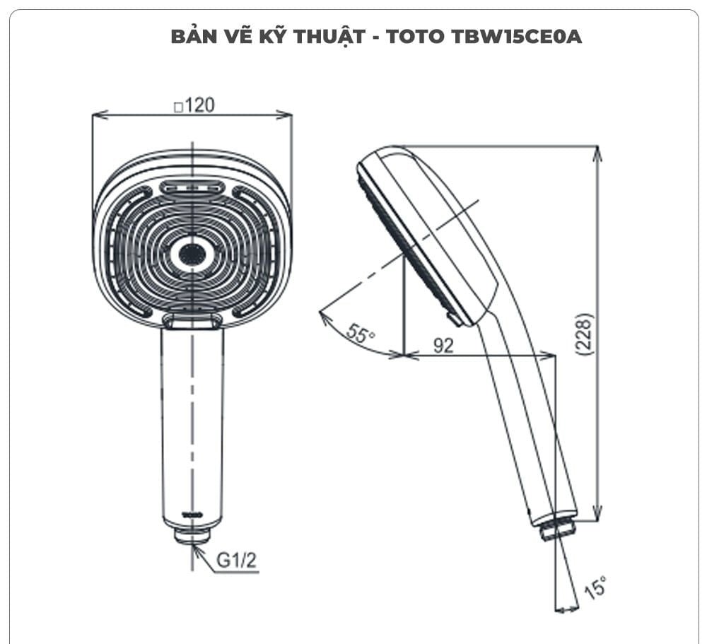 Bát sen cầm tay TOTO TBW15CE0A