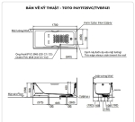 Bồn tắm chân yếm TOTO PAY1725VC/TVBF411 (1.7M)