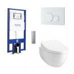Bồn Cầu TOTO CW812REA/TCF4911EZ/WH172AT/TCA465/MB176G#WH Treo Tường