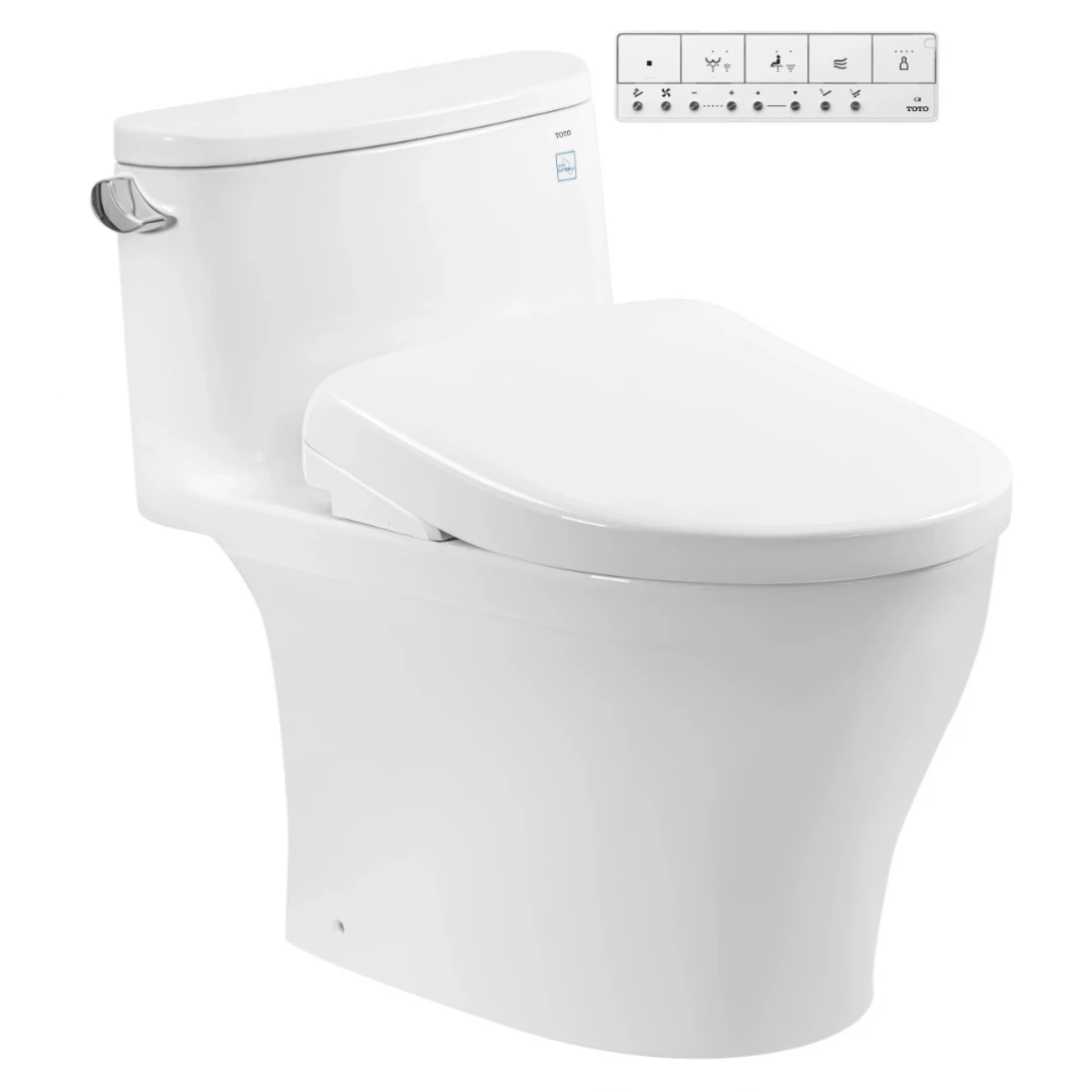 Bồn Cầu Điện Tử TOTO MS887CRW23 Nắp Rửa Washlet TCF47360GAA S7 Giấu Dây