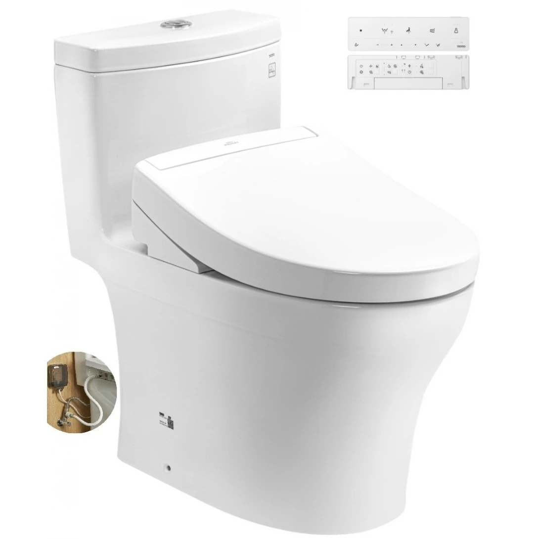 Bồn Cầu Điện Tử TOTO MS889DRW25#XW Nắp TCF34461GAA Dòng S5