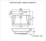 Lavabo đặt bàn KOHLER IVY KARAT K-99182T-8-0