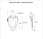 Nắp bồn cầu thông minh KOHLER K-22445X-0 (C3-430)
