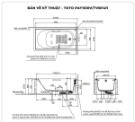 Bồn tắm xây TOTO PAY1510V/TVBF411 (1.5M)