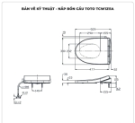 Nắp bồn cầu rửa cơ TOTO Ecowasher TCW1211A (E4)