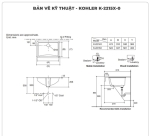 Lavabo âm bàn LADENA KOHLER K-2215X-0