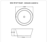 Bồn tắm đặt sàn KOHLER K-25315T-0 Lithocast