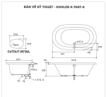 Bồn tắm đặt sàn KOHLER K-700T-0