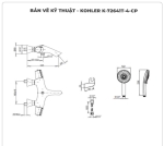 Sen tắm nhiệt độ KOHLER Symbol K-72641T-4-CP