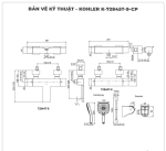 Sen tắm nhiệt độ KOHLER Stance K-72845T-9-CP