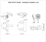 Sen tắm nóng lạnh KOHLER K-73095T-4