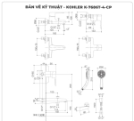 Sen tắm nóng lạnh KOHLER K-7686T-4-CP