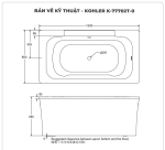 Bồn tắm đặt sàn KOHLER K-77702T-0 Acrylic