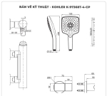 Sen tắm nóng lạnh KOHLER K-97368T-4-CP