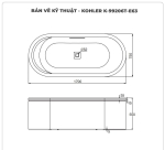 Bồn tắm đặt sàn KOHLER K-99206T-E63