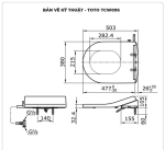 Nắp bồn cầu rửa cơ TOTO TCW09S