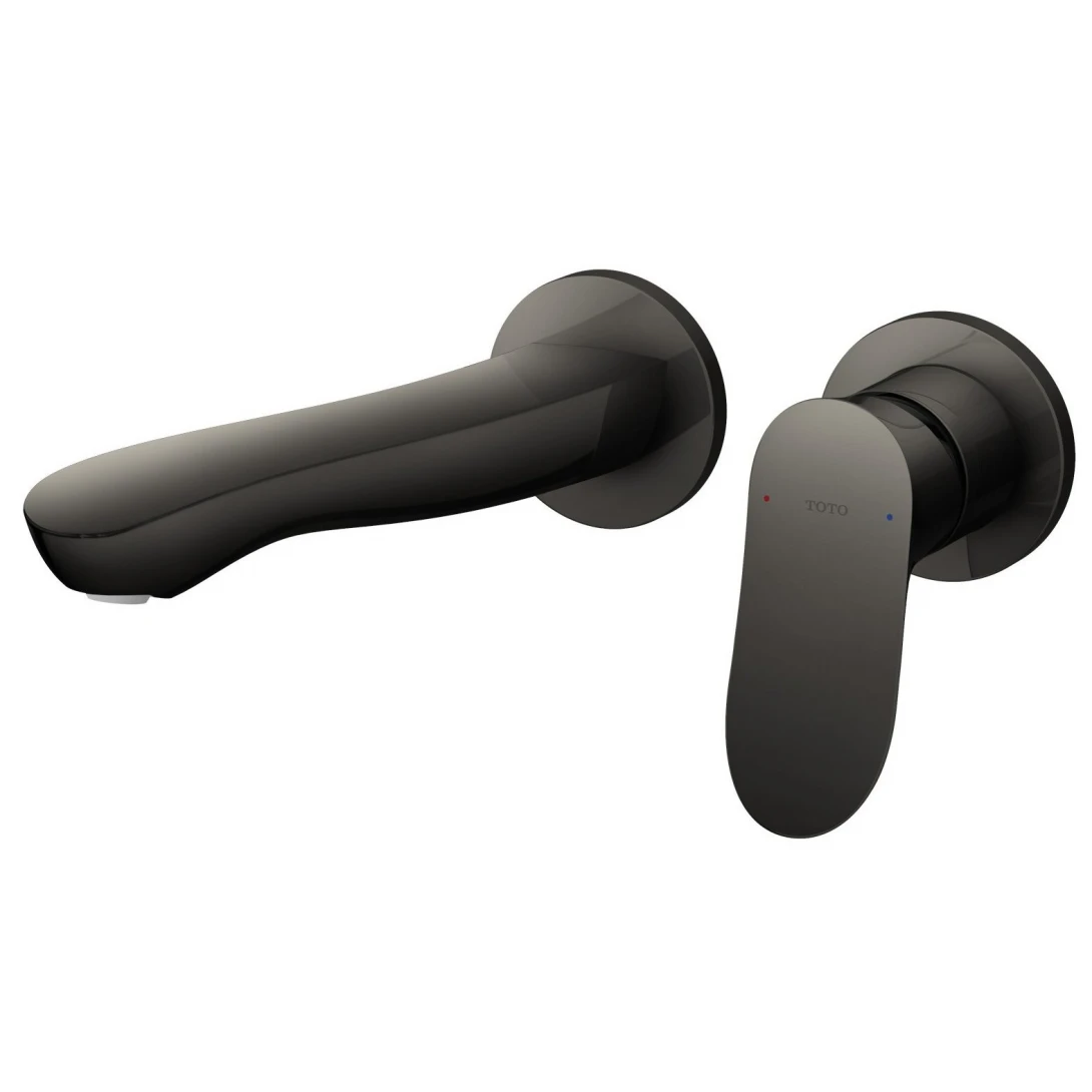 Vòi Lavabo TOTO TLG01311BB#MBL Nóng Lạnh Gắn Tường Màu Đen Mờ