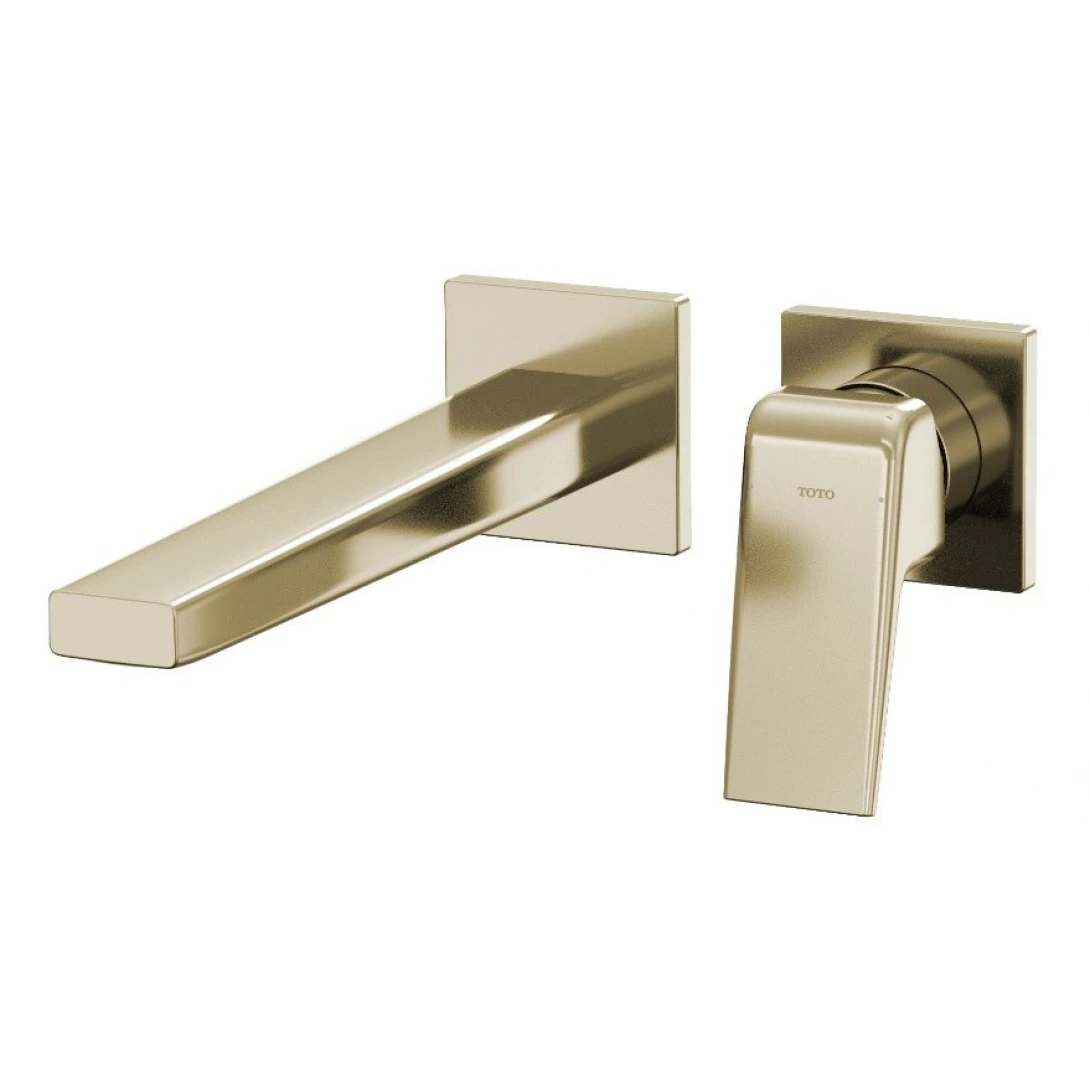 Vòi Lavabo TOTO TLG10308BB#PFG Nóng Lạnh Gắn Tường Vàng Pháp Bóng