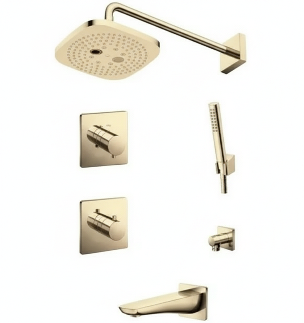 Sen Tắm Âm Tường TOTO TBV02401B TBV02102B/TBW02004A TBW02017B TBG02001B 3 Đường Nước #PFG Vàng Pháp Bóng