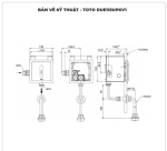 Van xả cảm ứng tiểu nam TOTO DUE115UPKV1 (Pin)