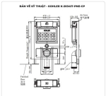 Mặt nạ xả nhấn KOHLER K-20341T-PNE-CP