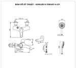 Sen tắm nóng lạnh KOHLER Symbol K-72640T-4-CP
