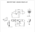 Sen tắm nóng lạnh KOHLER Symbol K-72642T-4-CP