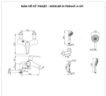 Sen tắm nóng lạnh KOHLER Symbol K-72644T-4-CP