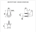 Móc treo khăn nhà tắm KOHLER K-97499T-2MB