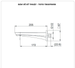 Vòi xả bồn TOTO TBG07001B âm tường