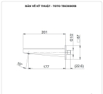 Vòi xả bồn TOTO TBG10001B âm tường