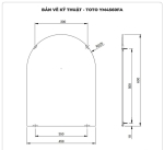 Gương phòng tắm TOTO tráng bạc YM4560FA