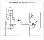 Bồn tiểu nam cảm ứng KOHLER K-16321T-Y-0