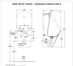 Bồn tiểu nam cảm ứng KOHLER K-21841T-C05-0