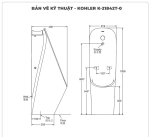 Bồn tiểu nam cảm ứng KOHLER K-21842T-0