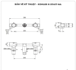 Van vòi chậu gắn tường KOHLER K-31141T-NA