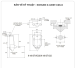 Bồn tiểu nam cảm ứng KOHLER K-4915T-C05-0
