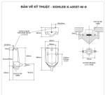Bồn tiểu nam cảm ứng KOHLER K-4915T-W-0