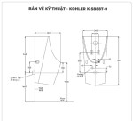 Bồn tiểu nam cảm ứng KOHLER K-5888T-0