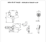Sen tắm nóng lạnh KOHLER Symbol K-72643T-4-CP