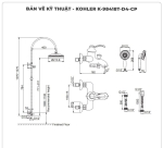 Sen cây nhiệt độ KOHLER K-98418T-D4-CP