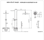Sen cây nhiệt độ KOHLER K-EX27031T-9-CP