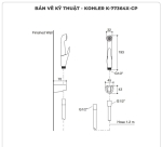 Vòi xịt vệ sinh KOHLER K-77364K-CP