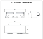 Lô giấy vệ sinh đôi TOTO DS716W